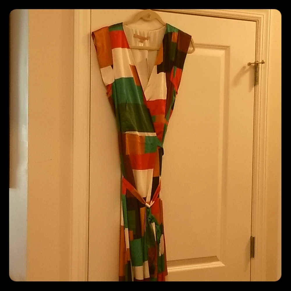 Anthropologie Alfonsine Maxi Wrap Dress